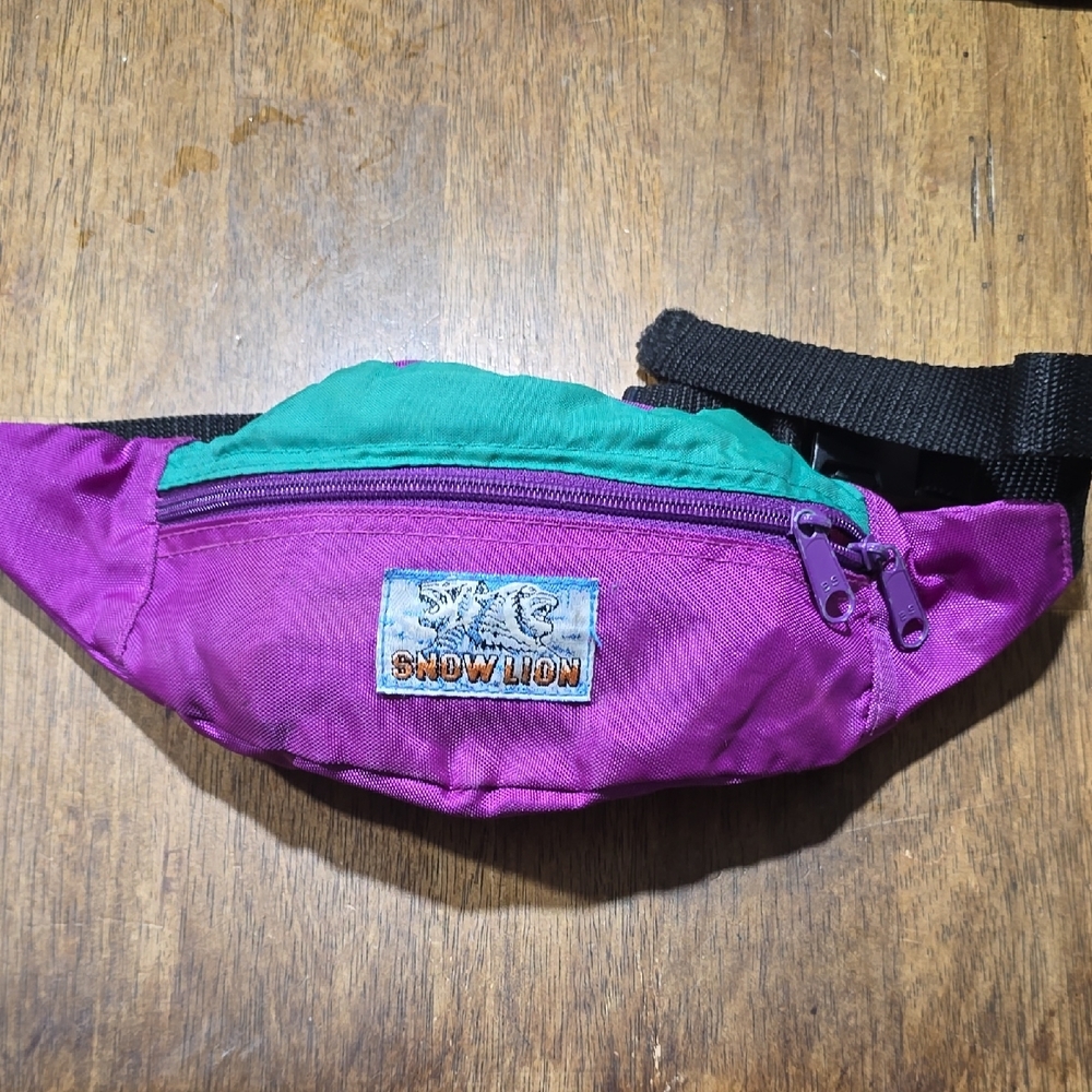 Vibrant Purple Nylon Fanny Pack